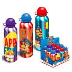 KIDS LICENSING Hliníková fľaša na pitie PAW PATROL / fialová, 500ml, PW19760