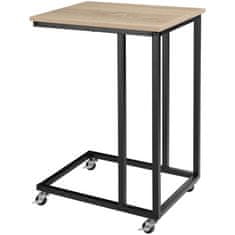 tectake Odkladací stolík Luton 48x35x70cm - Industrial svetlé drevo, dub Sonoma