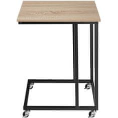 tectake Odkladací stolík Luton 48x35x70cm - Industrial svetlé drevo, dub Sonoma