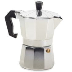 Verk 07037 Moka kanvica na 3 kávy - 150 ml, strieborná