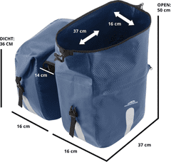 Dutch Mountains Taška na bicykel Bicycle Bag Double Blue