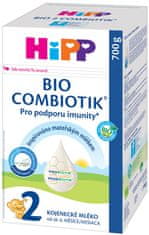 HiPP 2 BIO Combiotik Následná mliečna dojčenská výživa 4x700 g