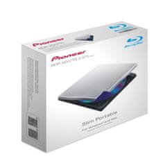 Pioneer Externá mechanika Blu-ray BDR-XD07TS, strieborný