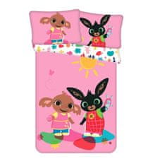 Jerry Fabrics Bavlnené Prestieradlo Do Postieľky, Bing Bunny 050, 100 X 135 Cm