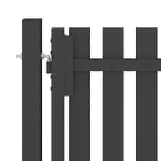 Petromila vidaXL Záhradná plotová brána, oceľ 1x2,25 cm, antracitová