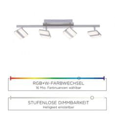 PAUL NEUHAUS LEUCHTEN DIREKT aj s JUST LIGHT LED stropné svietidlo, LOLAsmart, Smart Home, RGB, CCT, stmievateľné, diaľkový ovládač MEDION RGB plus 2700-5000K