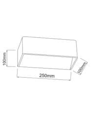 ACA Lightning LED nástenné dekoratívne svietidlo NEPHELE 6W/230V/3000K/590Lm/IP20, matné biele