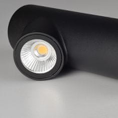 ACA Lightning LED nástenné dekoratívne svietidlo FARO 6W/230V/3000K/570Lm/35°/IP44, čierna