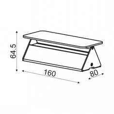 ACA Lightning LED nástenné dekoratívne svietidlo PYRAMID 5W/230V/3000K/450Lm/IP20, biele