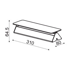 ACA Lightning LED nástenné dekoratívne svietidlo PYRAMID 10W/230V/3000K/900Lm/IP20, biele