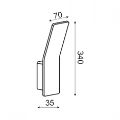 ACA Lightning LED nástenné dekoratívne svietidlo ZEN 6W/230V/3000K/540Lm/100°/IP20, zlaté