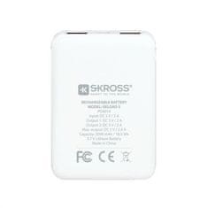 Skross Powerbank Reload 5, 5000mAh, 2x 2A výstup, microUSB kábel, biely