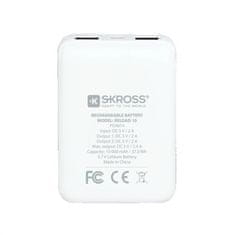 Skross Powerbank Reload 10, 10000mAh, 2x 2A výstup, microUSB kábel, biely