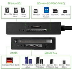 Ugreen CR125 čítačka kariet USB 3.0 1m, čierna