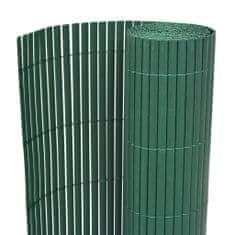 Vidaxl Obojstranný záhradný plot, PVC 150x500 cm, zelený