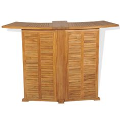 Petromila vidaXL Skladací barový stôl 155x53x105 cm, tíkový masív