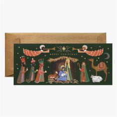 Decor By Glassor Ilustrované vianočné prianie s betlehemom