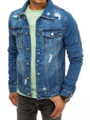 Dstreet Pánska jeansová bunda Adam modrá M