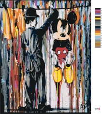 ZUTY Maľovanie podľa čísel - MICKEY MOUSE YES 40x50 cm