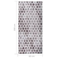 Vidaxl Prateľný koberec 80x300 cm viacfarebný protišmykový