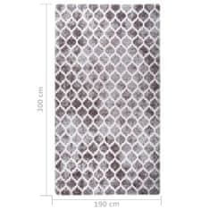 Vidaxl Prateľný koberec 190x300 cm viacfarebný protišmykový