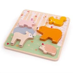 Bigjigs Toys Bigjigs Baby Drevené puzzle Woodland