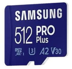 SAMSUNG microSDXC 512GB PRO Plus + SD adaptér (MB-MD512KA/EU)