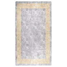 Vidaxl Prateľný koberec 190x300 cm sivý protišmykový