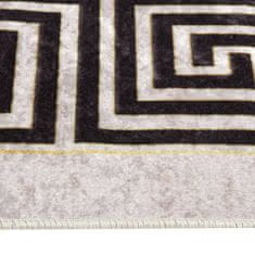 Petromila vidaXL Prateľný koberec 190x300 cm bledobéžový protišmykový