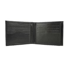 VegaLM Kožená peňaženka z pravej kože v čiernej farbe