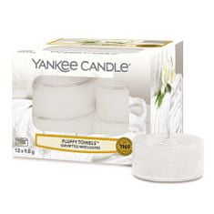 Yankee Candle Sviečky čajové , Našuchorené uteráky, 12 ks