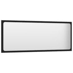 Vidaxl Kúpeľňové zrkadlo čierne 100x1,5x37 cm drevotrieska