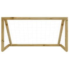 Vidaxl Futbalová bránka so sieťou 160x100x80 cm impregnovaná borovica