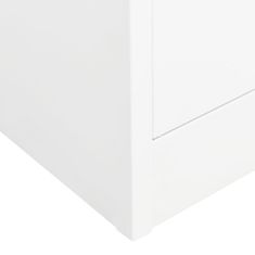 Petromila vidaXL Šatník biely 80x50x180 cm oceľový