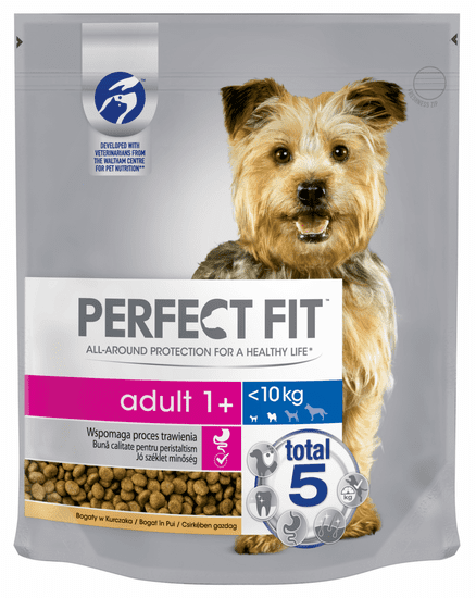 Perfect fit Adult granule 1+ bohaté na kuracinu XS/S 1,4 kg