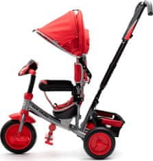 Baby Mix Dětská tříkolka s LED světly Baby Mix Lux Trike červená