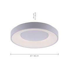 PAUL NEUHAUS LEUCHTEN DIREKT aj s JUST LIGHT LED stropné svietidlo, biele, 50cm, stmievateľné, sériový obvod, CCT, proti oslneniu, 3000-5000K