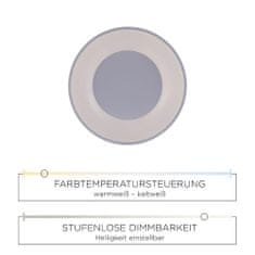 PAUL NEUHAUS LEUCHTEN DIREKT aj s JUST LIGHT LED stropné svietidlo, biele, 50cm, stmievateľné, sériový obvod, CCT, proti oslneniu, 3000-5000K