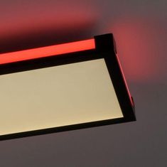 PAUL NEUHAUS LEUCHTEN DIREKT aj s JUST LIGHT LED stropné svietidlo, čierna, stmievateľné, diaľkový ovládač, pamäť 2700-5000K