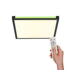 PAUL NEUHAUS LEUCHTEN DIREKT aj s JUST LIGHT LED stropné svietidlo, čierna, stmievateľné, diaľkový ovládač, pamäť 2700-5000K