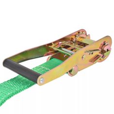 Vidaxl Zelené lano na chodenie/slackline, 15 m x 50 mm, 150 kg