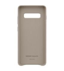 SAMSUNG Leather Cover pre Galaxy S10 Plus šedý