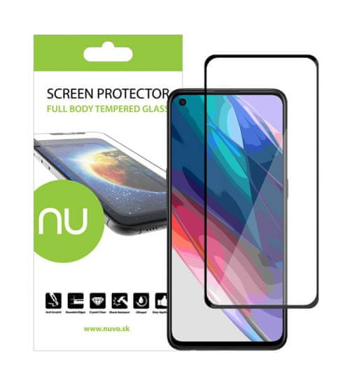 Nuvo Ochranné sklo NUVO na Oppo Reno5 5G čierny rám