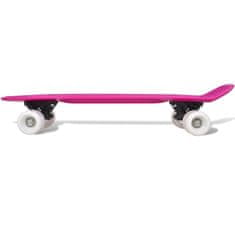 Vidaxl Retro skateboard s fialovou doskou a bielymi kolieskami