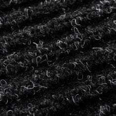 Vidaxl Čierna PVC rohožka 90 x 120 cm