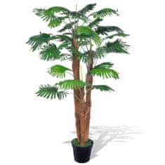 Vidaxl Umelá rastlina v kvetináči, palma 180 cm