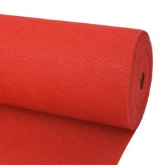 Vidaxl Objektový koberec, 2x12 m, červený
