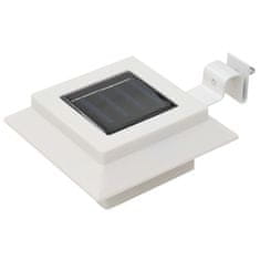 Petromila vidaXL Vonkajšie solárne svietidlá 12 ks biele 12 cm LED štvorcové