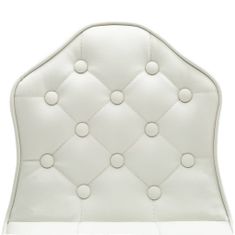 Vidaxl Barová stolička, biela, umelá koža