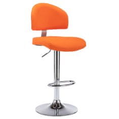 Vidaxl Barové stoličky 2 ks, oranžové, umelá koža